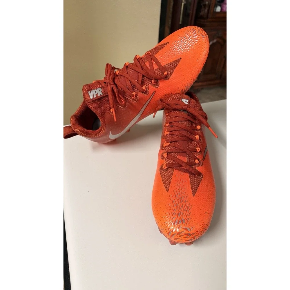 Nike Vapor Untouchable Pro VPR Football Cleats‎ Orange Mens 9.5 833385-606